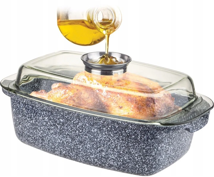 Zilner DIDELIS MARMURINIS KERAMINIS skrudinimo puodas HEAVY POT NElipnus aromatas