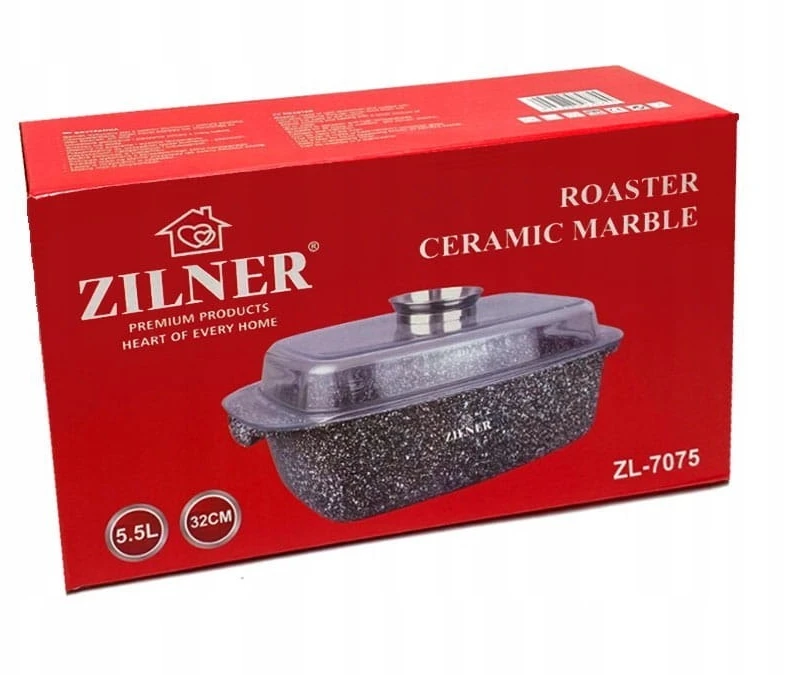 Zilner KEPINYS, GOOO 5,5 l, 32 cm, dangtis, PUODAS, DUJOS, INDUKCINĖ, EDEN