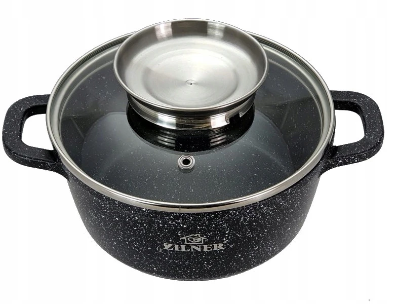 Zilner MARMURINIS PUODAS SU DANGIU 5,5L 26cm