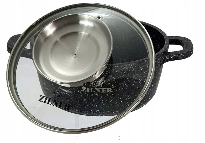 Zilner MARMURINIS PUODAS SU DANGIU 5,5L 26cm