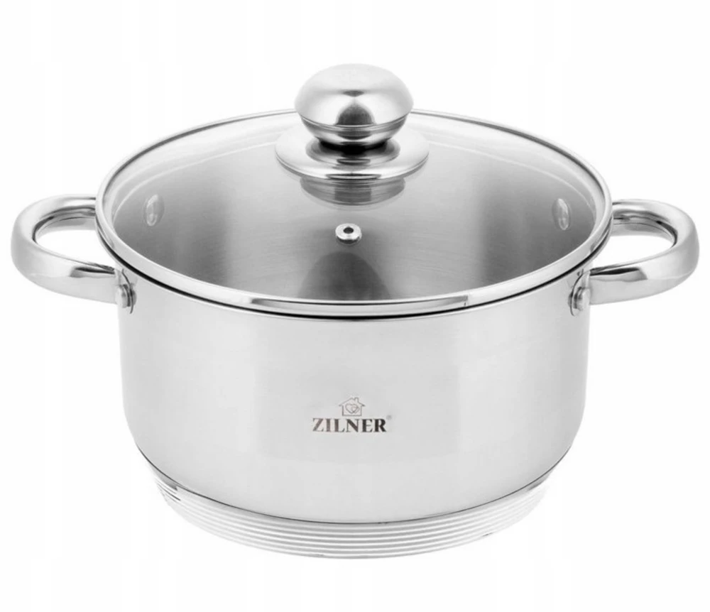 Zilner MAŽAS nerūdijančio plieno PUODAS SU DANČIU INDUKCINIŲ DUJŲ PUODAS 16cm 1,8L