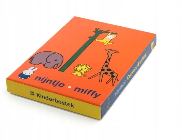 Zilverstad 4 dalių Miffy Zoo stalo įrankių rinkinys vaikams, nerūdijantis plienas