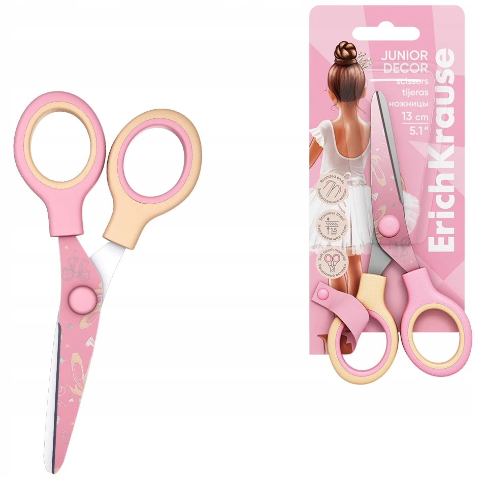 Žirklės dekoruotais ašmenimis POINTES, ErichKrause, 13 cm