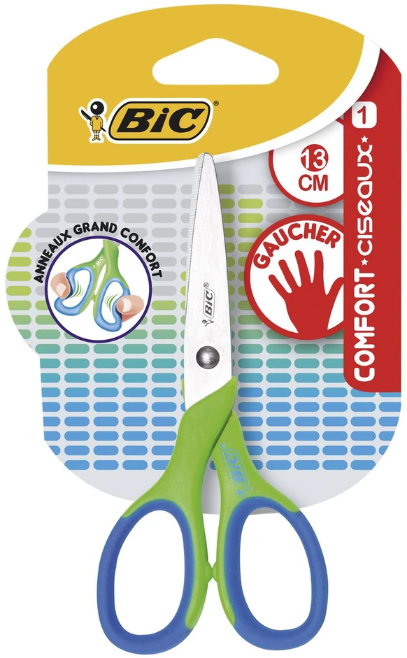 Bic Žirklės COMFORT 13 cm kairiarankiams