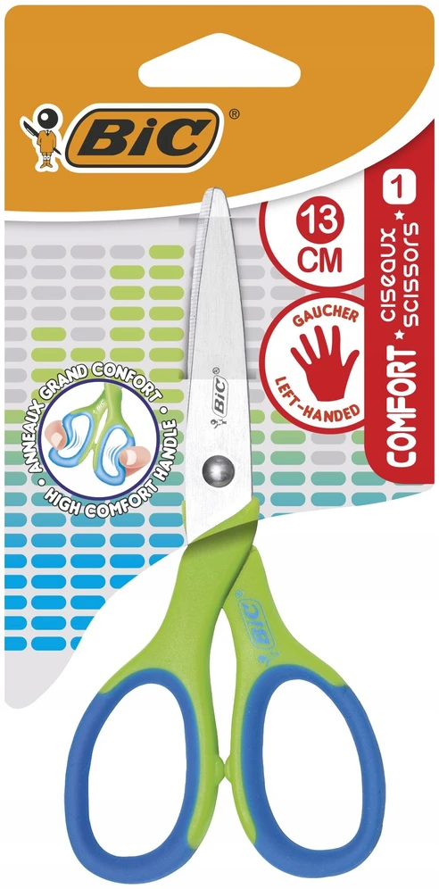 Bic Žirklės COMFORT 13 cm kairiarankiams