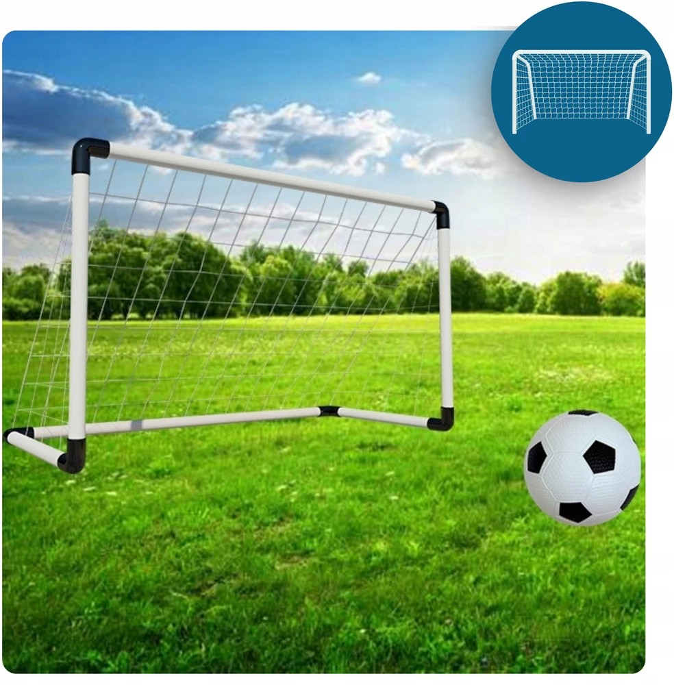 Zlaro 2in1 Dideli futbolo vartai 185x120 cm su kamuoliu ir pompa