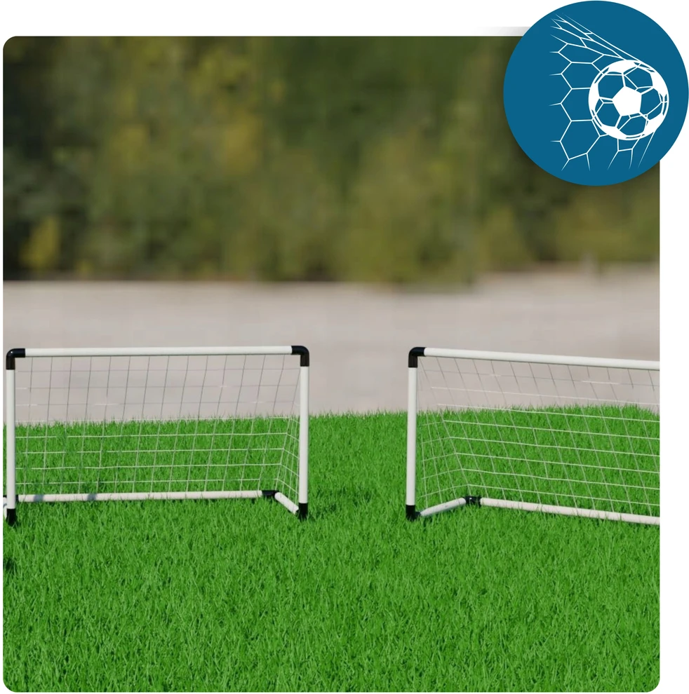 Zlaro 2in1 Dideli futbolo vartai 185x120 cm su kamuoliu ir pompa
