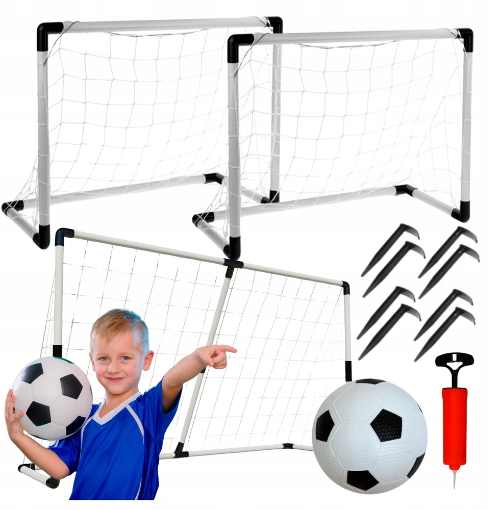 Zlaro 2in1 Dideli futbolo vartai 185x120 cm su kamuoliu ir pompa