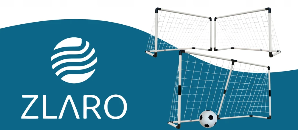 Zlaro 2in1 Dideli futbolo vartai 185x120 cm su kamuoliu ir pompa