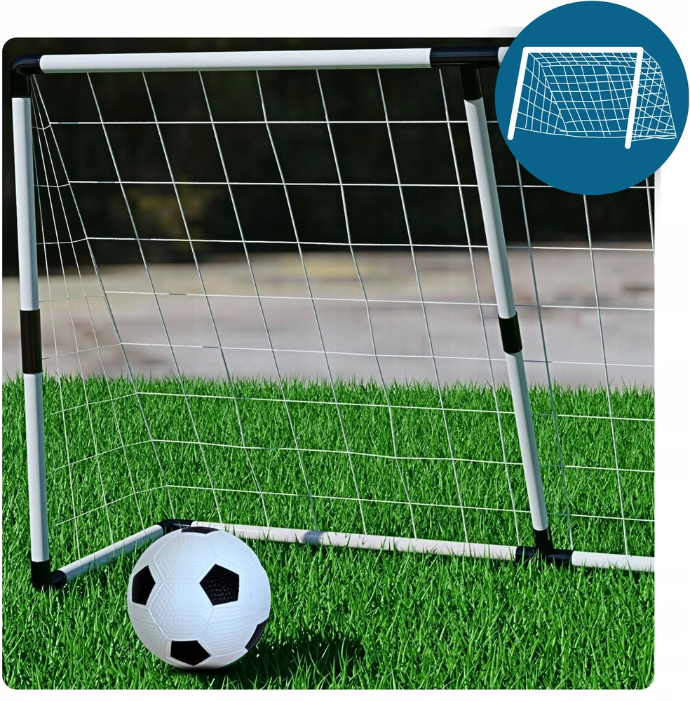 Zlaro 2in1 Dideli futbolo vartai 185x120 cm su kamuoliu ir pompa