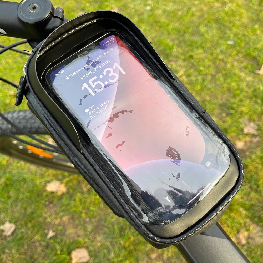 Zlaro Wodoodporna Sakwa Rowerowa Krepšys Laikiklis Dėklas na Telefonas Išmanusis telefonas na ramę