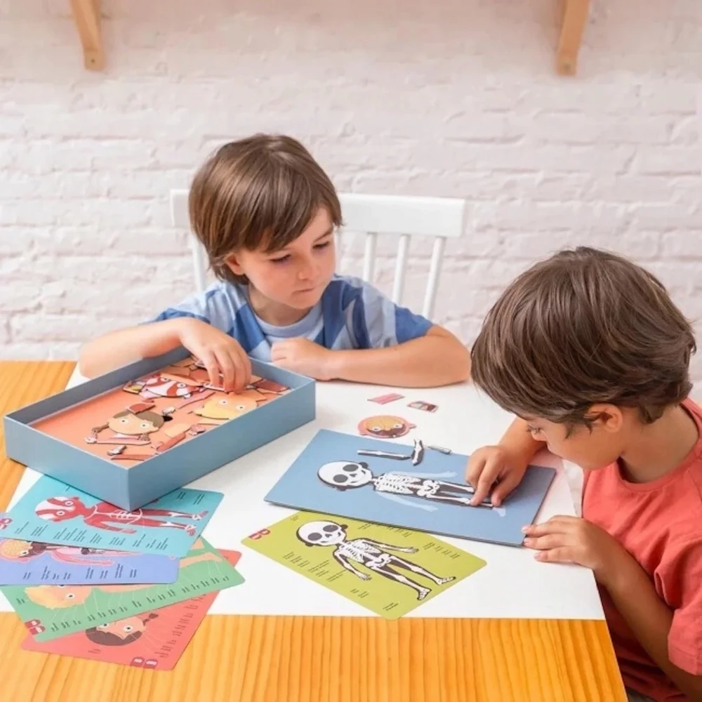 Apli Kids Magnetinis žaidimas-dėlionė „Žmogaus kūnas”