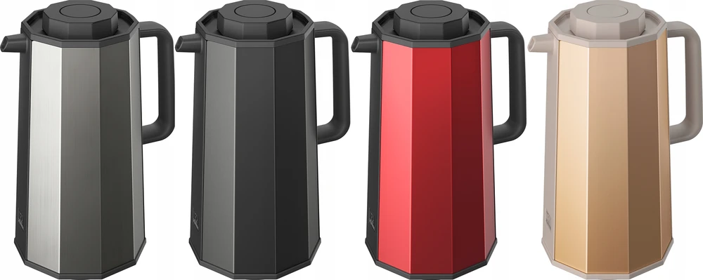 Zojirushi Ah-eae10-ra 1l raudonas stiklinis termosas