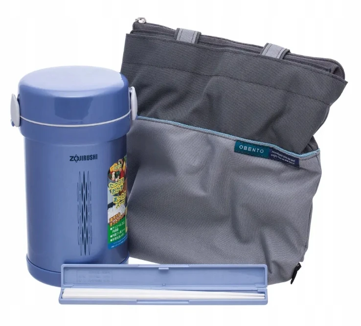 Zojirushi maisto termosas 880ml, mėlynas, su maišeliu