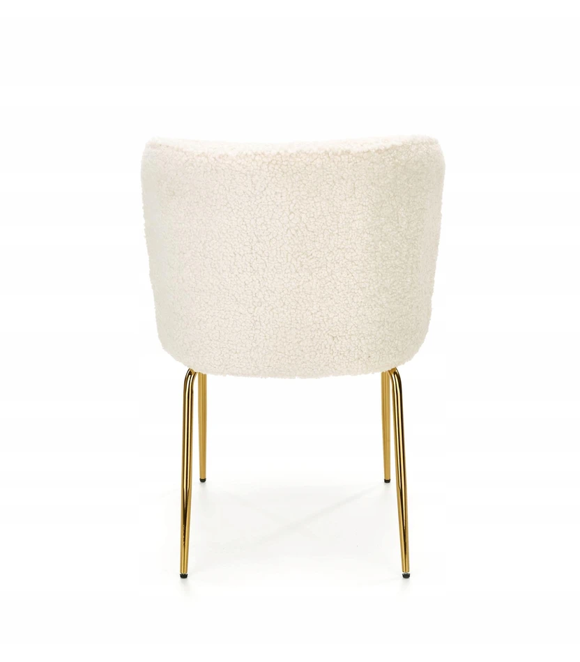 ZOLA Bouclé kėdė Creamy Gold – šiluma ir stilinga elegancija