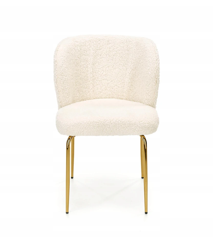 ZOLA Bouclé kėdė Creamy Gold – šiluma ir stilinga elegancija