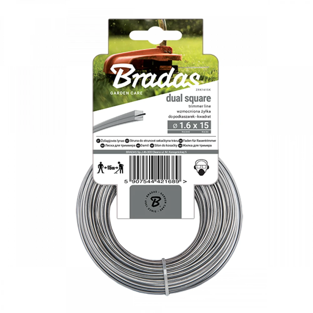 Bradas Žoliapjovės valas kvadratinis DUAL 2.7x15 ZRK2715K