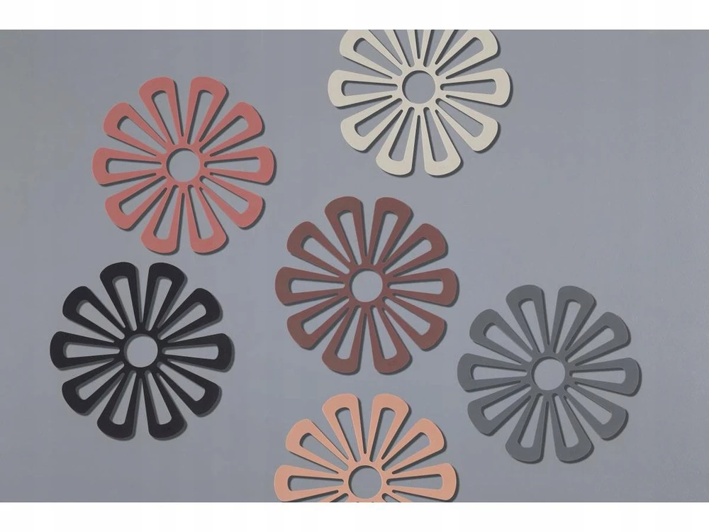 Zone Denmark DAISY karšto puodo stovas 16 cm pilkas silikoninis virtuvės kilimėlis apytiksl