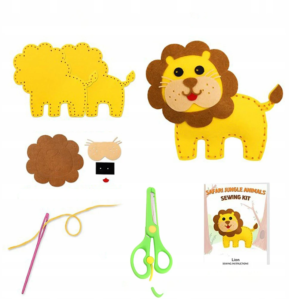 Zoo Felt gyvūnų siuvimo rinkiniai CREATIVE FELT UNICORNS SET
