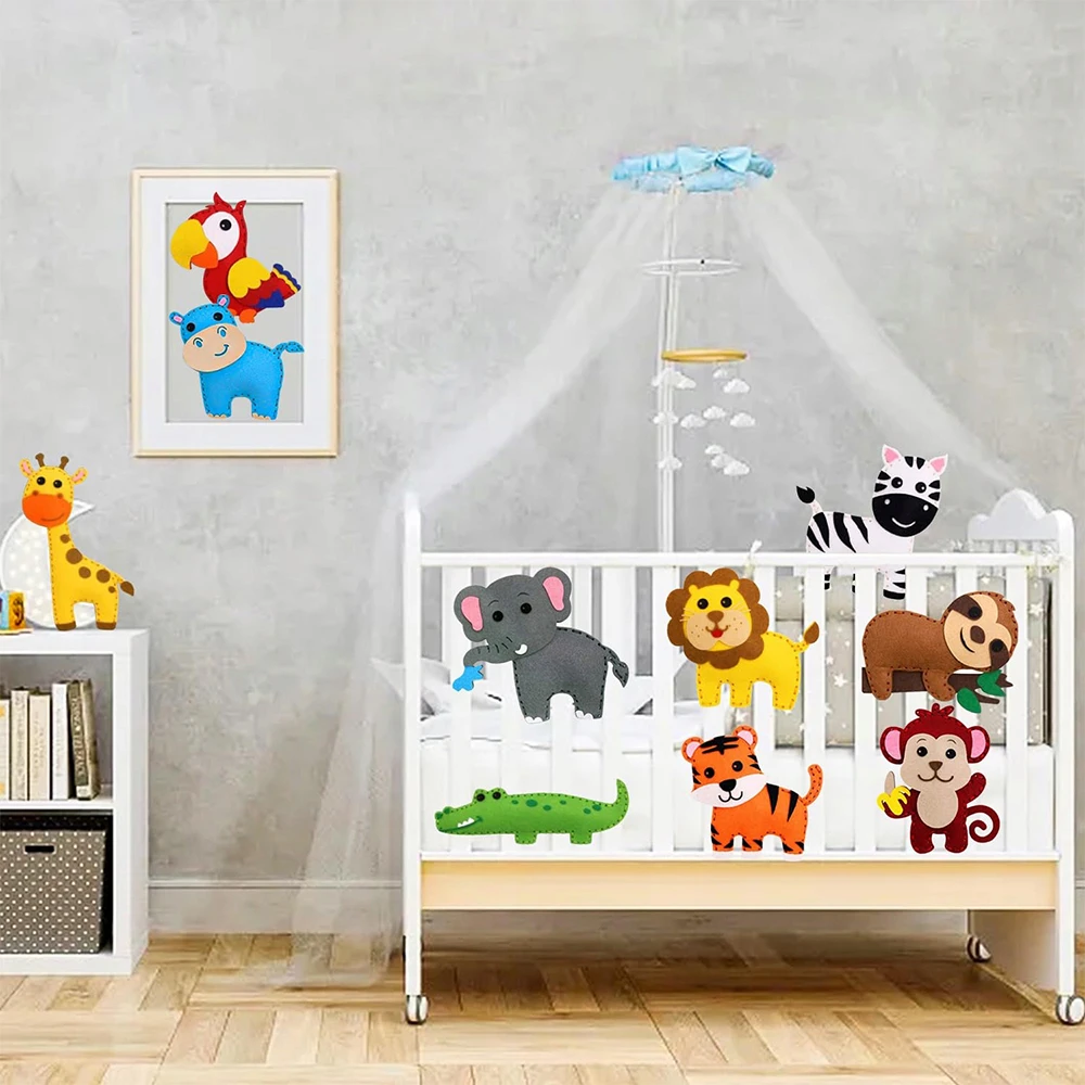 Zoo Felt gyvūnų siuvimo rinkiniai CREATIVE FELT UNICORNS SET