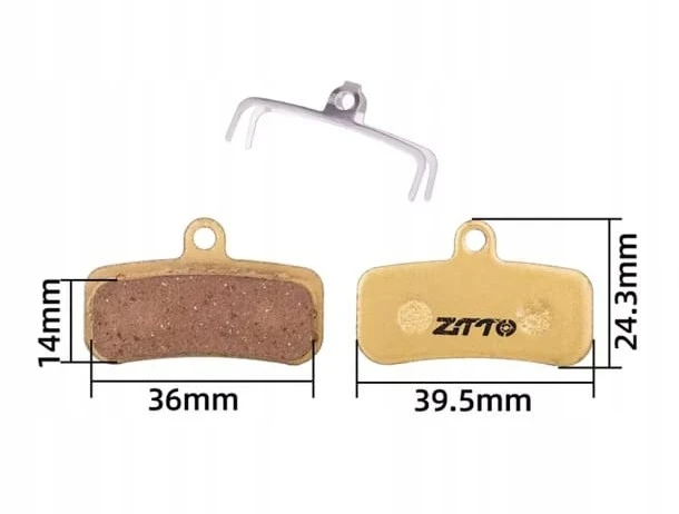 ZTTO metalinės stabdžių trinkelės, skirtos SHIMANO XT SLX 4 stūmoklių D03S