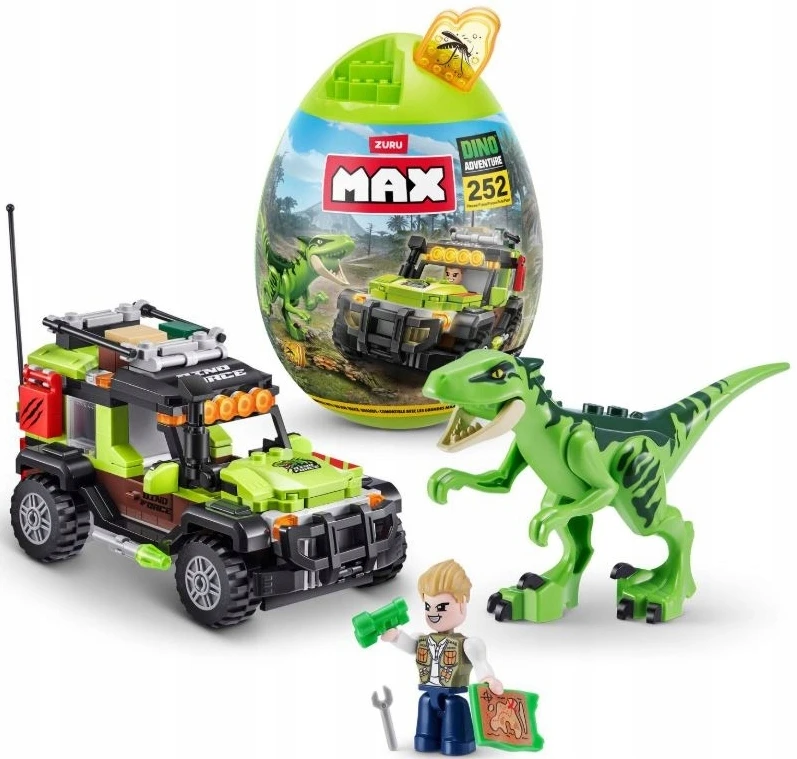 ZURU Egg Max Dino Adventure Raptor Force 83154 dinozaurų blokai