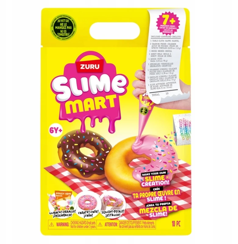 Zuru KŪRYBINIS RINKINYS SLIME MART DONUT PLASTIC, DIY, 6+ VAIKAMS