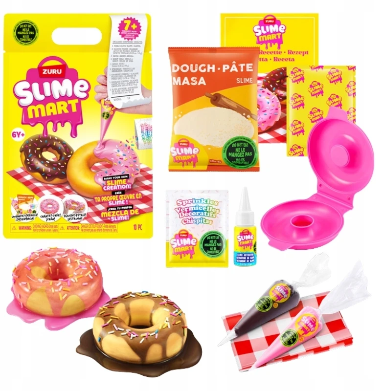 Zuru KŪRYBINIS RINKINYS SLIME MART DONUT PLASTIC, DIY, 6+ VAIKAMS
