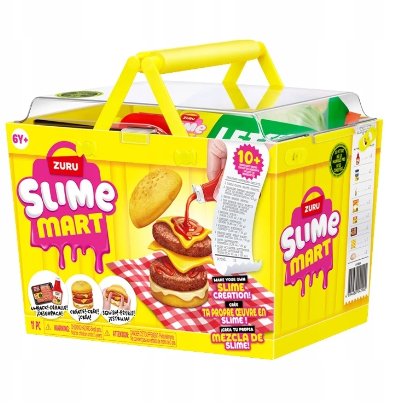 Zuru SLIME MART S1 BURGER PLASTIC DIY KŪRYBINIS RINKINYS 6+ M. ​​VAIKAMS