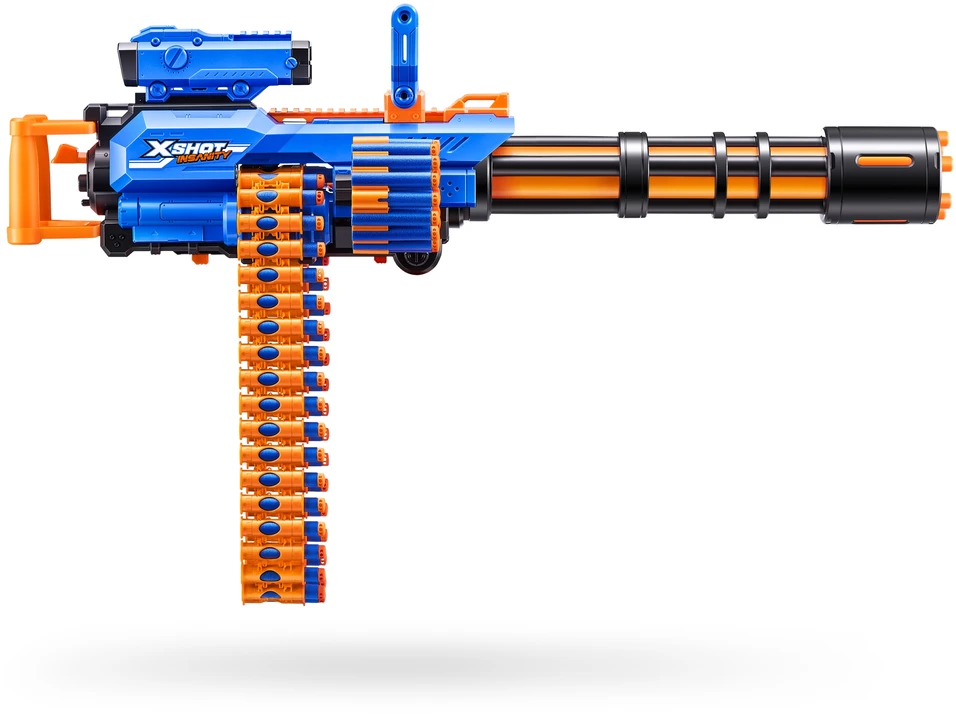 XShot ZURU X-Shot Insanity Rage Fire blasteris su 72 smiginiais, nuotolis 27 m