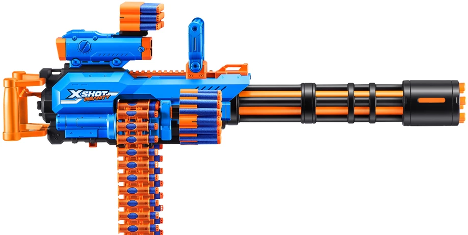XShot ZURU X-Shot Insanity Rage Fire blasteris su 72 smiginiais, nuotolis 27 m