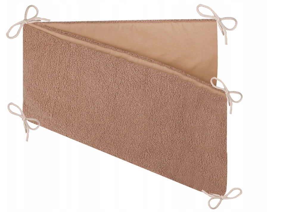 Zuzpol Ochraniacz do łóżeczka 180 cm do łóżeczka 120x60 ecri Boucle + medvilnė