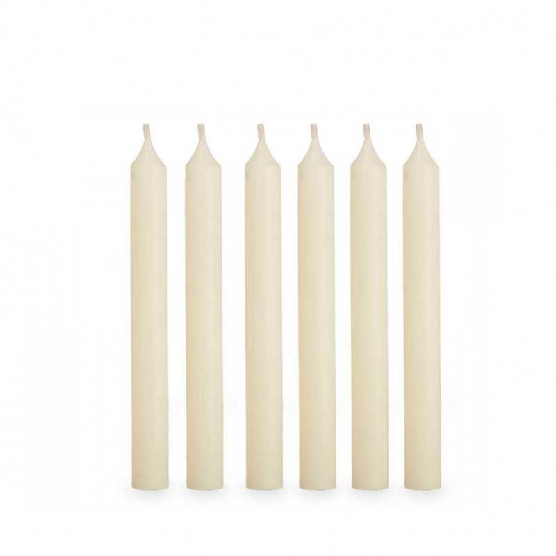 Atmosphera Žvakės 6 vnt D2xH15 cm kreminės spalvos Acorde 92415