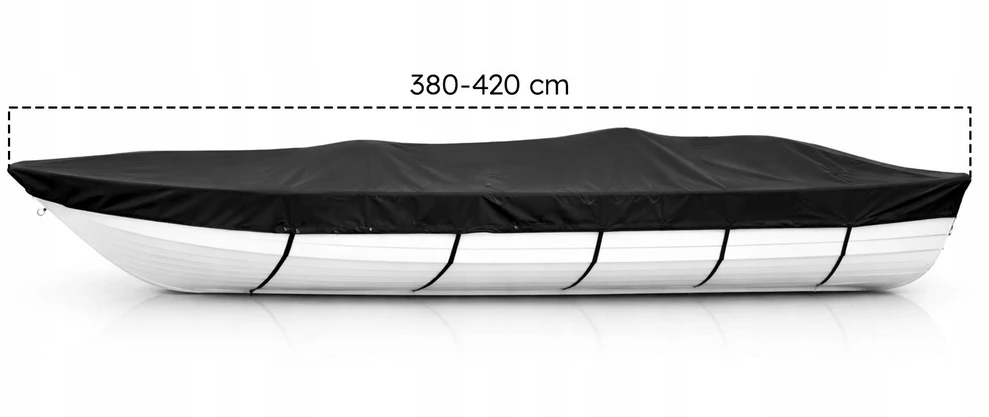 Žvejybinės valties dangtis Valties brezento dangčio apsauga 380-420 cm