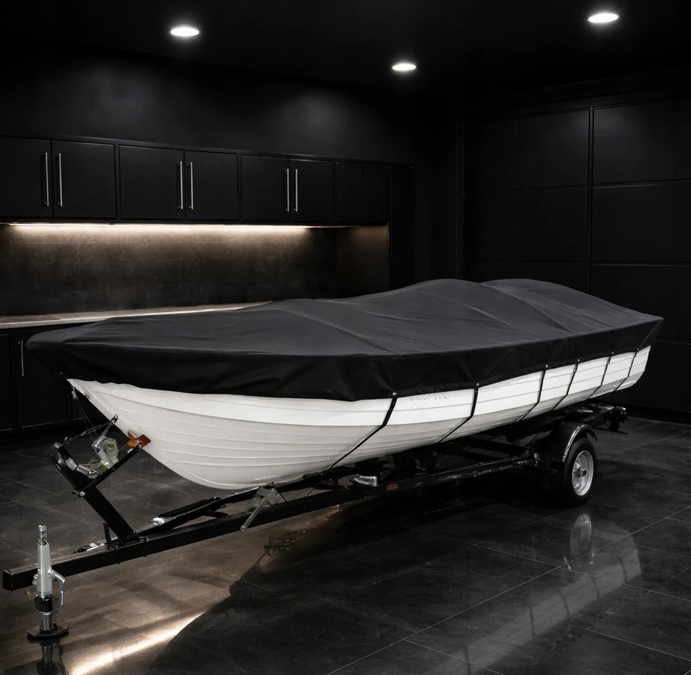 Žvejybinės valties dangtis Valties brezento dangčio apsauga 380-420 cm
