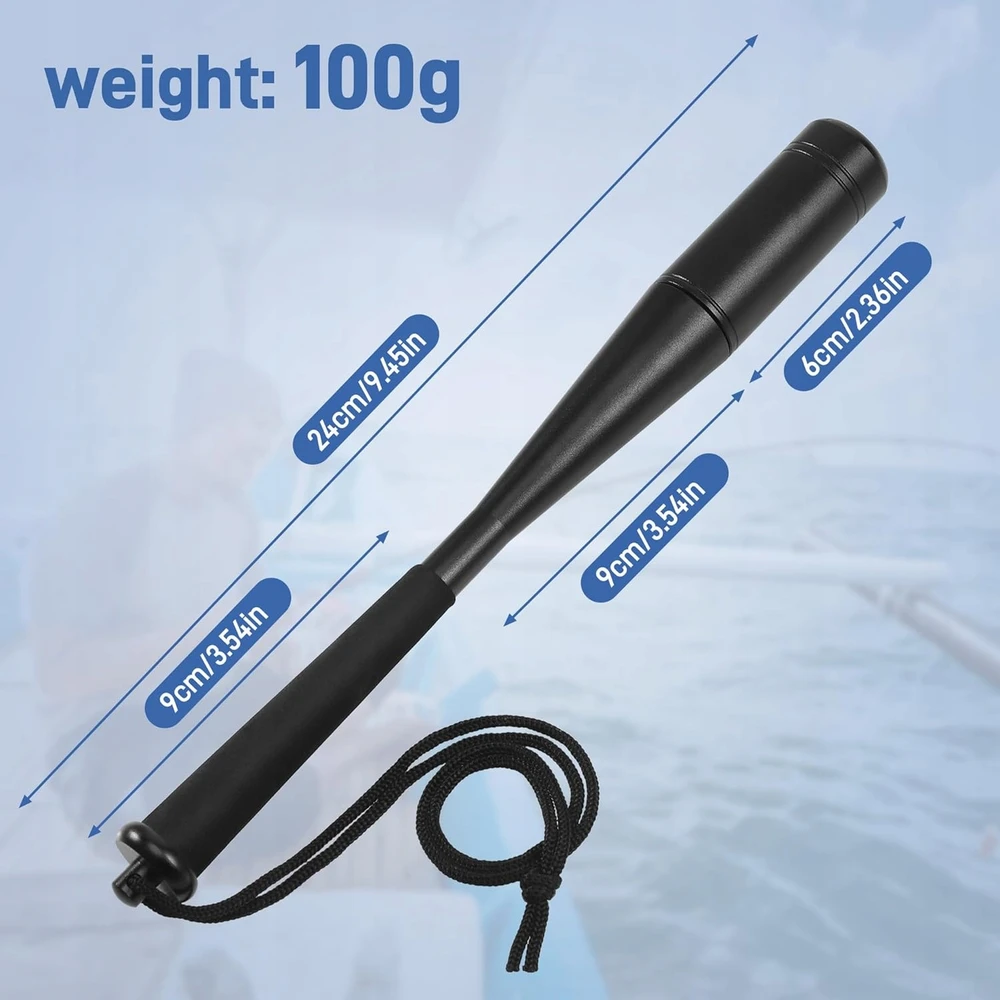 Žvejybos kunigas 25 cm aliuminio kieto lengvas žuvienė