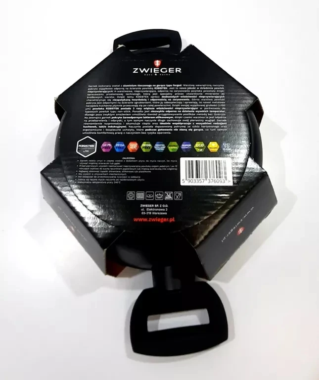 ZWIEGER ALIUMINIO PUODAS NELIPAUS INDUKCINIS SENSA THERMO 4.4L 24cm