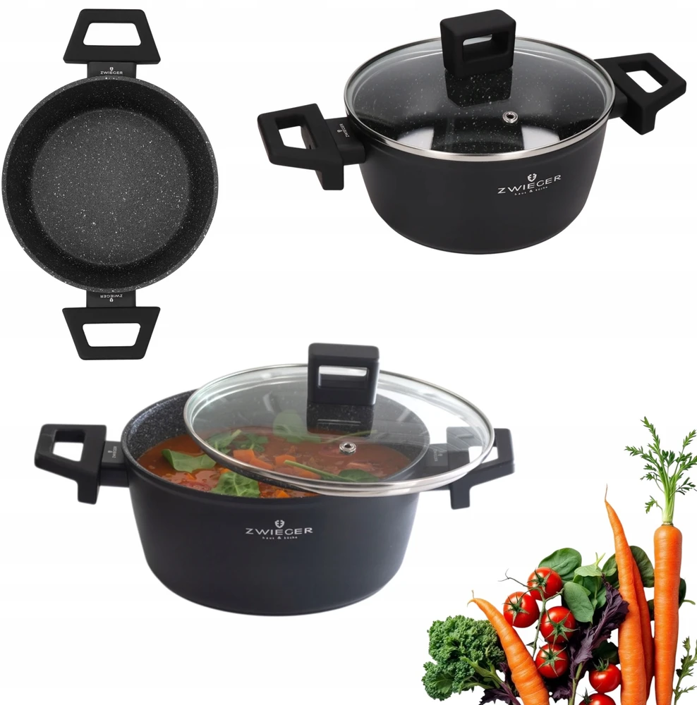 Zwieger forte puodas su dangčiu 18 cm 2l