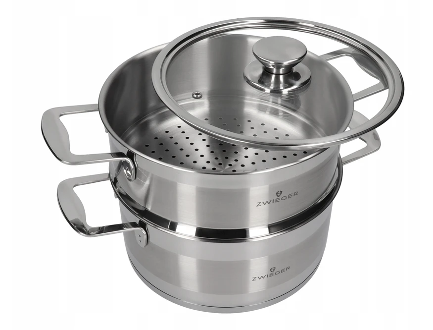 Zwieger PUODAS GARINIS PUODAS GARINimui SU Įdėklu, INDUKCINĖS DUJOS 22cm 3,5