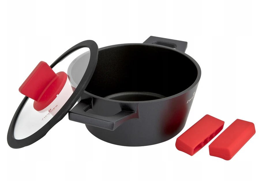 ZWIEGER PUODAS SU DANČIU ALUMINIUMINIS NEPRIKLANTAS INDUKCINIŲ DUJŲ OBSIDIANAS 20CM 2L