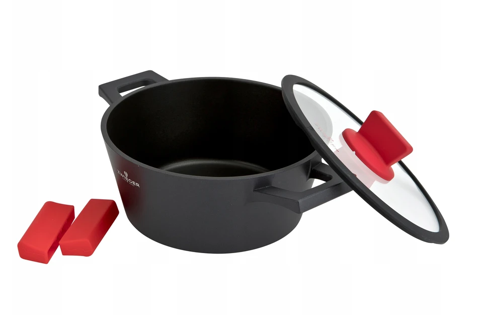 Zwieger Puodas su dangčiu 3,5 L Obsidianas