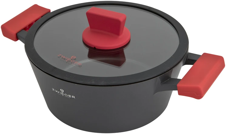 Zwieger Puodas su dangčiu 3,5 L Obsidianas
