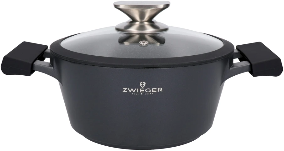 Zwieger Puodų rinkinys Juodas Stone 4 el. (24/28 cm) su nelipnia danga