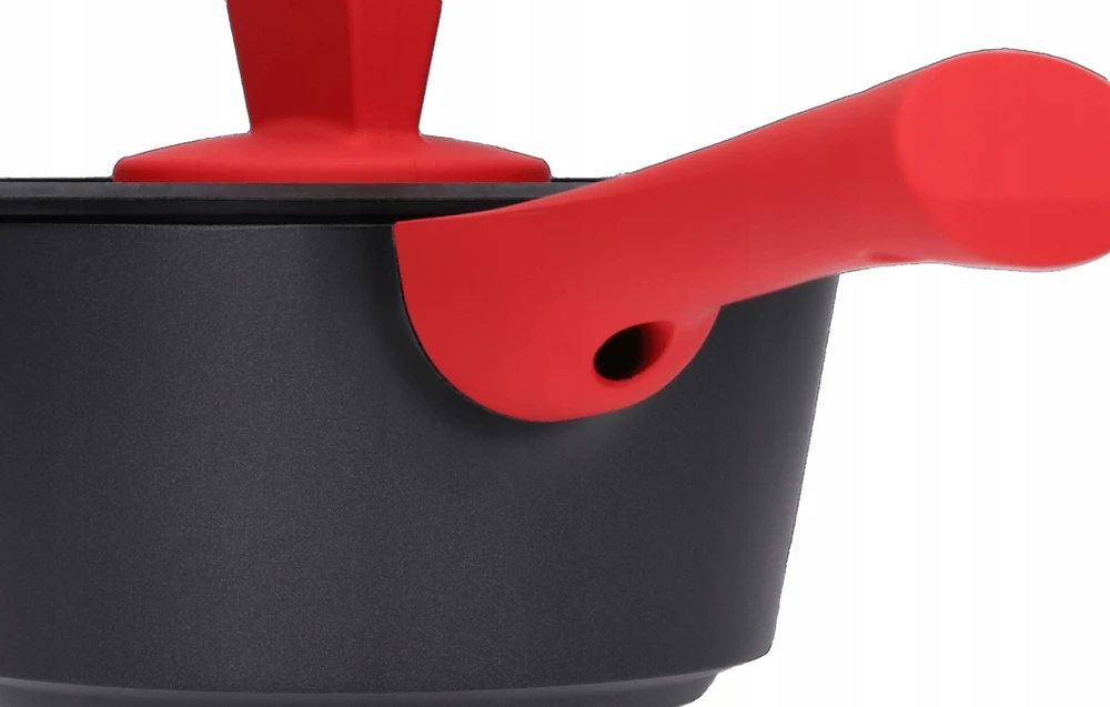 ZWIEGER SAUGUS PUODAS SU DANČIU ALUMINIUMINIS NELIPAUS INDUKCINIS OBSIDIANAS 16cm 1,1 L