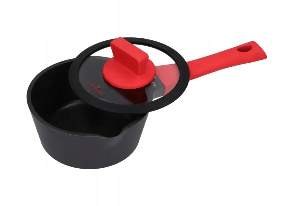 ZWIEGER SAUGUS PUODAS SU DANČIU ALUMINIUMINIS NELIPAUS INDUKCINIS OBSIDIANAS 16cm 1,1 L