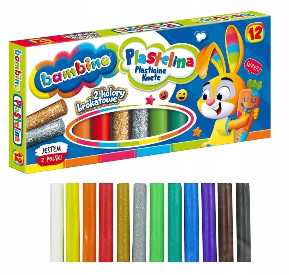 ZX PLASTELINA SZKOLNA DLA DZIECI 12 KOL BAMBINO