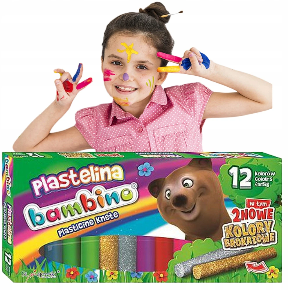 ZX PLASTELINA SZKOLNA DLA DZIECI 12 KOL BAMBINO
