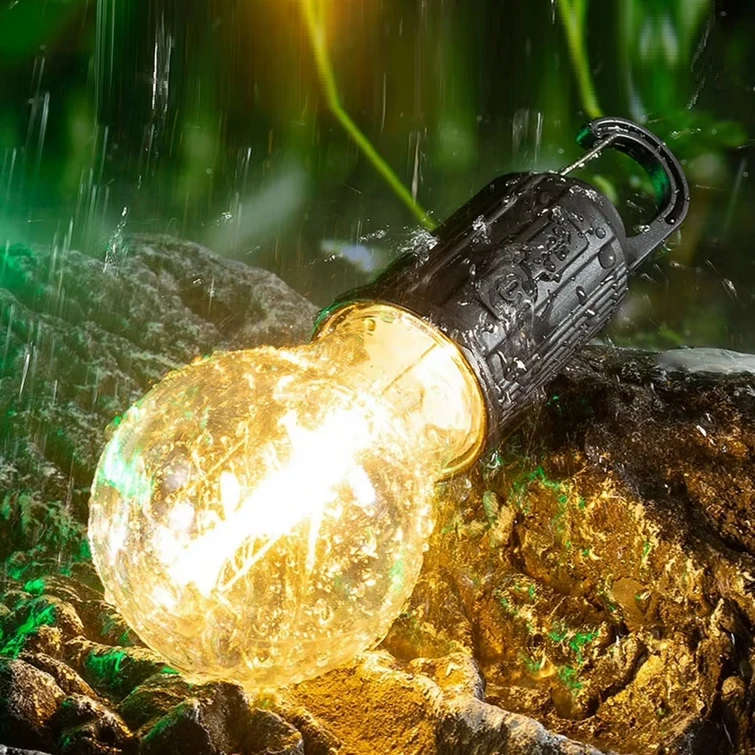 ŽYGIAUSIŲ LEMPŲ LEMPUTĖS KEMPINGAS LED LED USB STOVYKLĖS RANKENĖ