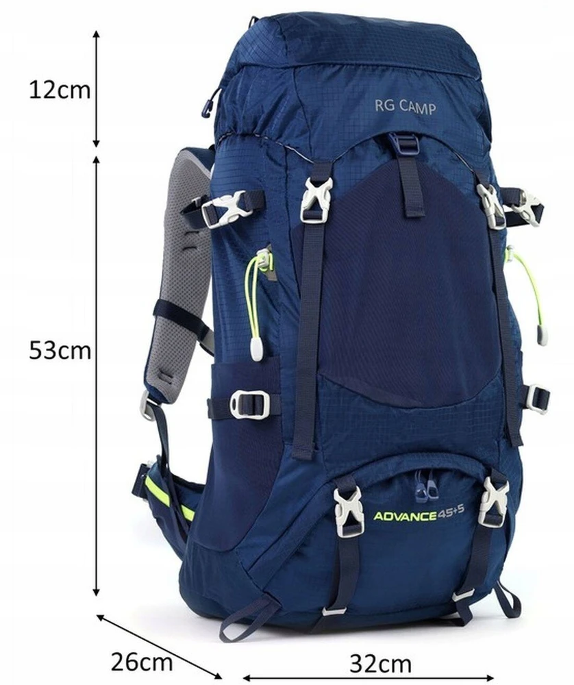 ŽYGIŲ KOPINĖ RG CAMP ADVANCE 45+5L KALNUOSE SU FRAK