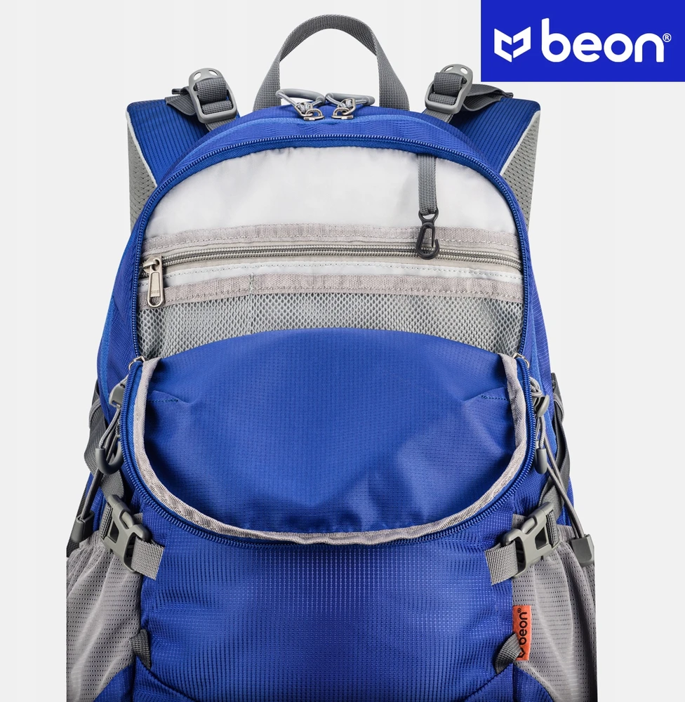 Žygių kuprinė Beon XB540, 30 l, mėlyna, su apsauga nuo lietaus